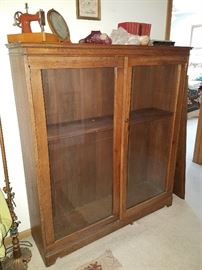 Antique cabinet bookcase with 3 shelves