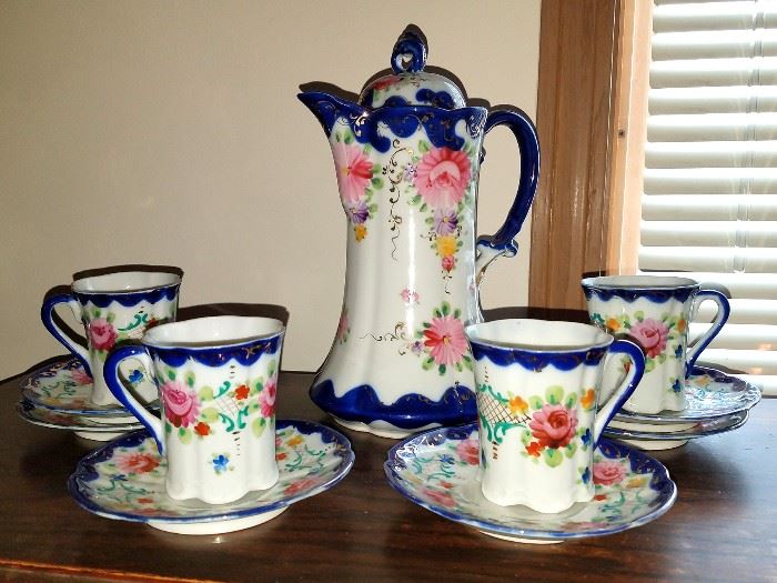Antique bone china tea set