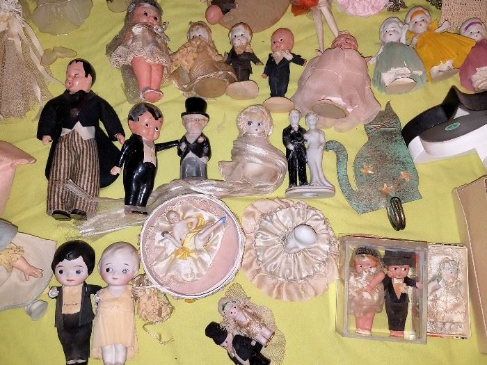 Antique wedding dolls