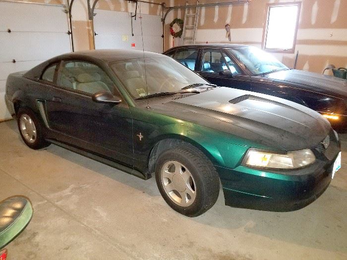 2000 Ford Mustang coupe. 125,000 - 130,000 miles with a V6 manual transmission 