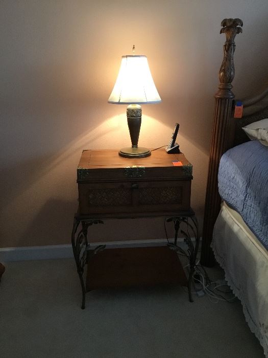 Pair of suitcase night stands