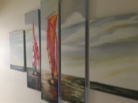 Five panels art work 