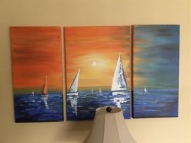 Triptych art work
