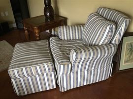 Club chair & ottoman 