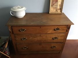 Antique chest three drawes