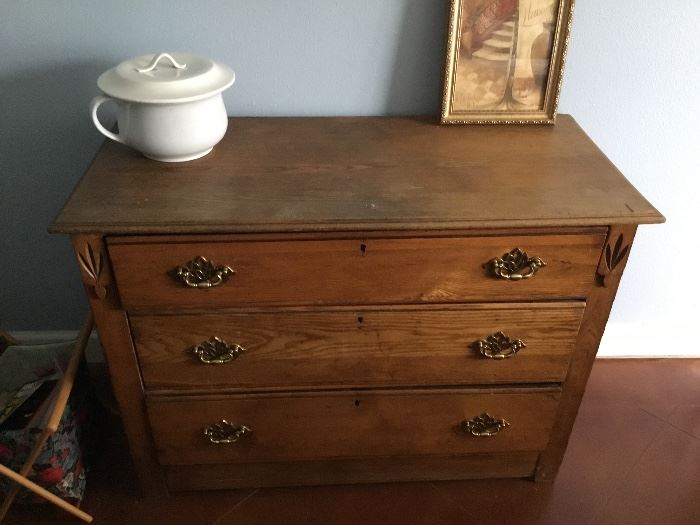 Antique chest three drawes