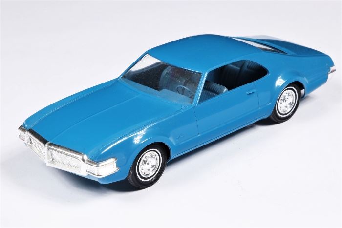 1968 Tornado Blue Friction Car Two Door Dealer Promo