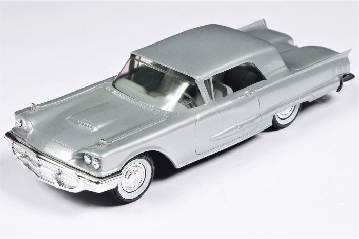 1960 AMT Silver Thunderbird Two Door Friction Car Dealer Promo