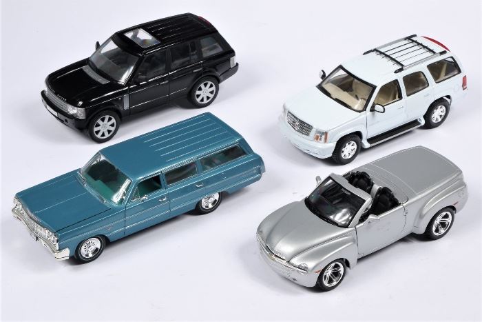 Collection Of Four Die Cast 8" Cars
