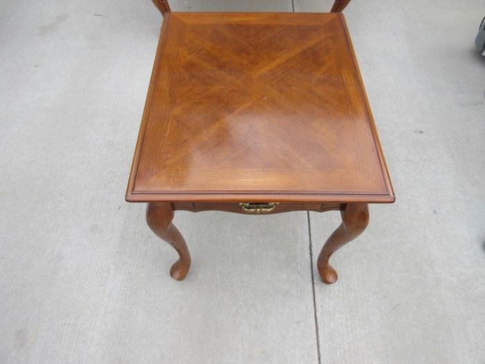 Vintage wood end table