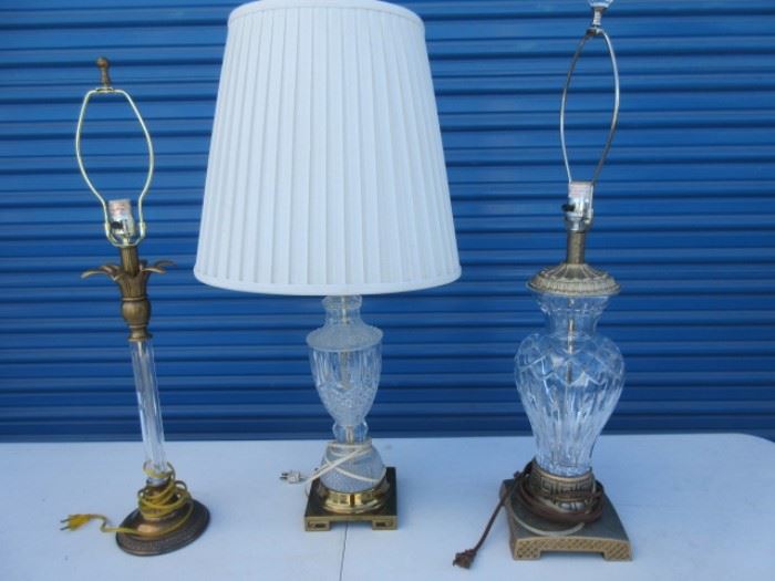 Crystal based vintage lamps