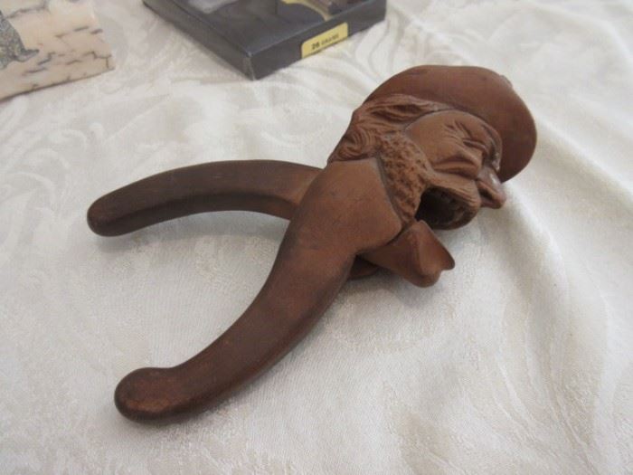 100 year old hand carved nut cracker