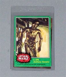 Star Wars 1977 C-3PO Anthony Daniels 20th Century Fox Error Card #207 and Corrected Card