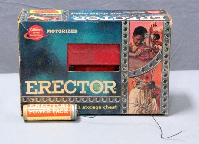 1971 Gilbert Gabriel Motorized Erector Mark 30 Set With Storage Case and Box, #31103