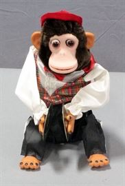 Charley the Chimp Multi-Action Battery Operated Chimpanzee Toy, Item 4910, with Original Box, Includes Batteries, Works