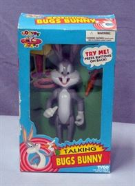 1993 Tyco Loony Tunes Talking Bugs Bunny Figure, New In Box