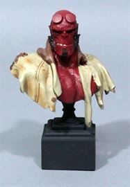 1995 Randy Bowen "Hellboy" Mini Bust, #2073/3000, SIGNED By Artist