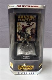 Marvel Comics Comic Book Champions Series 1 Limited Edition "Spider-Man 1963" Pewter Statue, New In Box