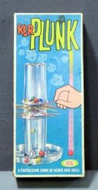 1967 Ideal KerPlunk Game, "A Tantalizing Game of Nerve and Skill", Appears Complete in Box