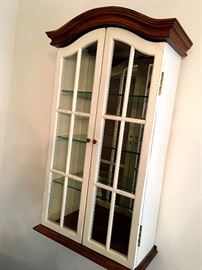 This 4 Sheld Small Curio Is ready To Fill!...It Can Hang...Or Sit...You Choose...