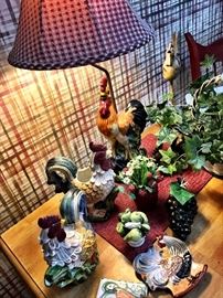 ...Remember I Said Roosters? Here They Are!...Including This ADORABLE Lamp!...