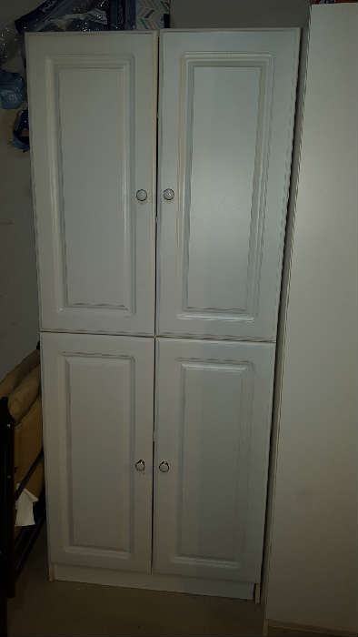 White tall cupboard    $60