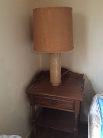 End Table and Lamps.