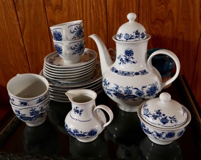 Blue & White Tea Set