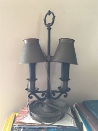 Antique brass lamp