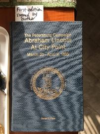 Signed first edition about Abraham Lincoln book