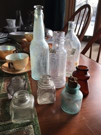 Some ink bottles