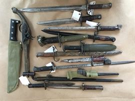Bayonets and knives