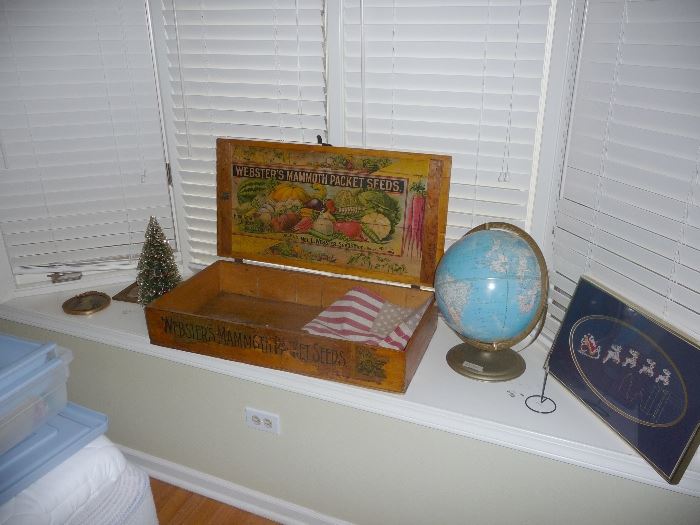 Globe and Wooden Box