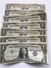 1957 Silver Certificate Notes  $2.50 each