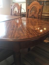Basset dining room table, 6 chairs.  Presale $450