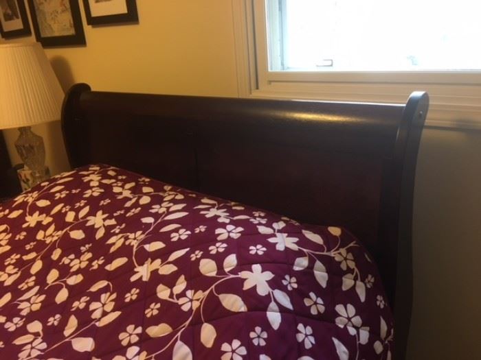 Full size sleigh bed; Presale $275