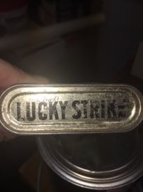 Antique Lucky Strike, ROLL CUT tabacco tin