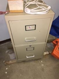 2 drawer metal file cabinet