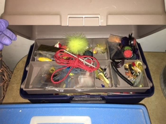 Tackle box and fishing lures