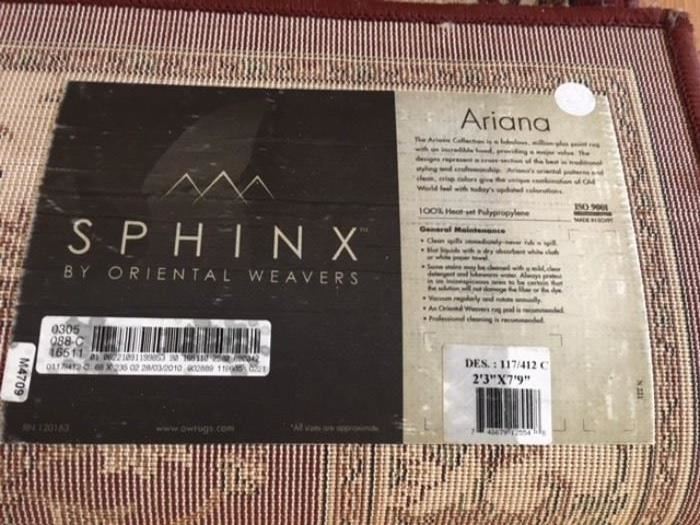 SPHINX Ariana 2.3 x 7.9" carpet runner