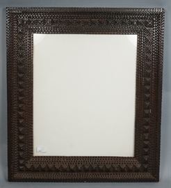 Lot 11 Antique Tramp Art Fame with Layered design. Wide