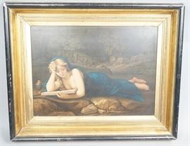 Lot 14 Penitent Magdalene Print on Canvasboard in Victor