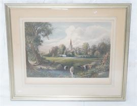 Lot 15 JAMES FAIRMAN Stratford on Avon Colored Lithograp