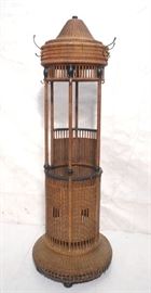 Lot 47 Victorian Wicker Umbrella Stand Coat rack. Vink 