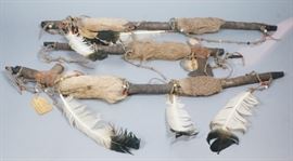 Lot 167 3 American Indian Peace Pipes. One is also a toma
