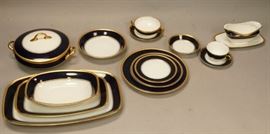 Lot 168 112pc EPIAG Czechoslovakian Dinnerware. Deep coba