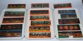 Lot 179 18pc Graphic Glass Magic Lantern Slides. Various 