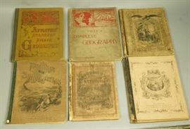 Lot 309 8 Volumes of School Atlases  Geographies Mid 19t