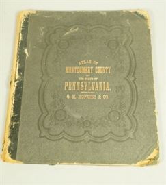 Lot 310 1871 Hopkins Atlas of Montgomery County PA Comple
