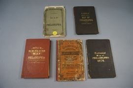 Lot 340 5 Folding Maps of Philadelphia, 19th century incl